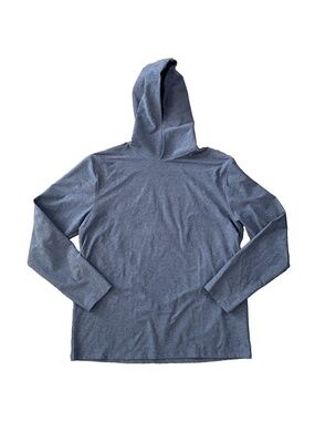 Beyond Yoga Hoodie Mens Large Ocean Indigo Heather Space Dye Go To Pullover Gym